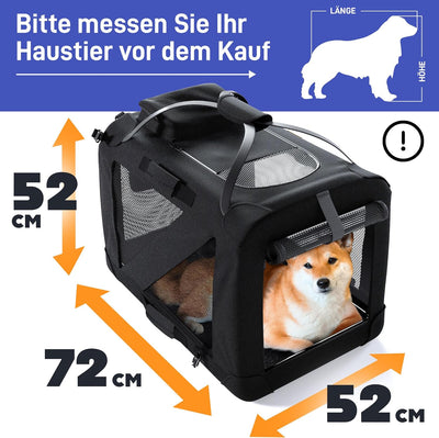 PetProved Hundebox Auto Hundetransportbox Transportbox Hund Hundebox Faltbar für Zuhause Faltbare Hu