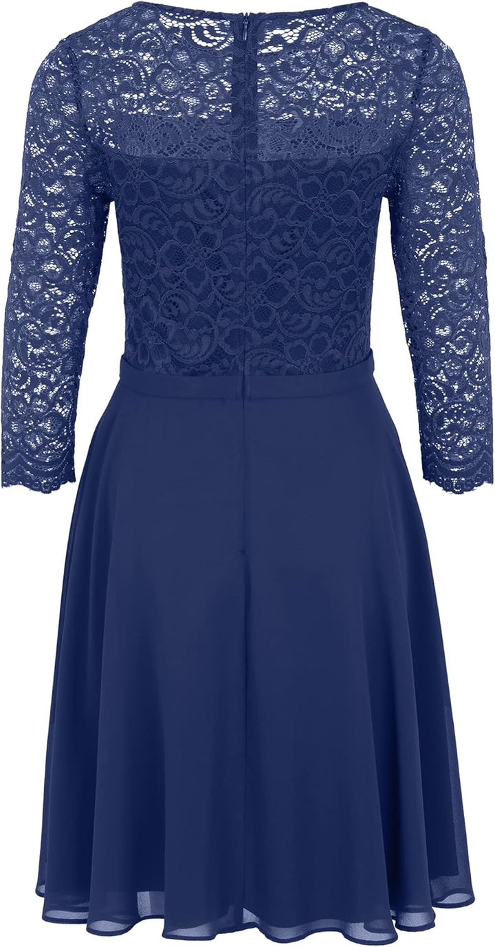 Vera Mont Damen Kleid 38 Festival Blue, 38 Festival Blue