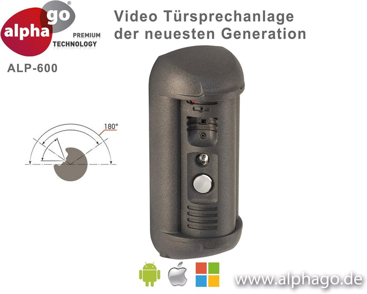 LAN IP Video Türsprechanlage ALP-600 inkl. FRITZ!Fon C4 - Überwachungskamera - kein Cloud Server - F