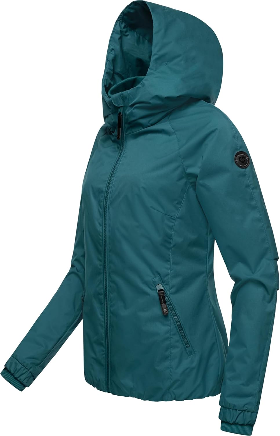Ragwear Damen wasserdichte Übergangsjacke leichte Jacke kurz mit Kapuze Dizzie Intl XS-6XL XS Baltic