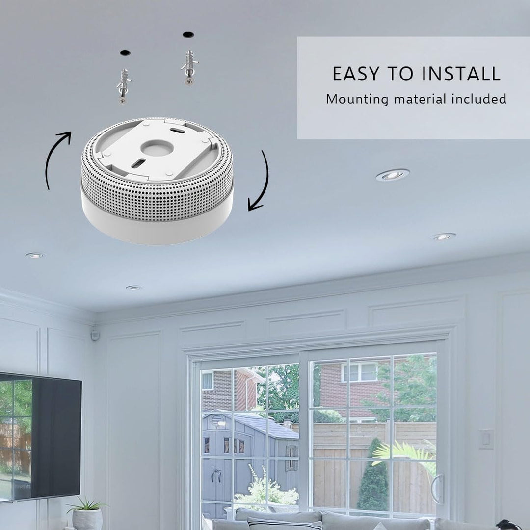 ELRO FS801061 FS8010 Mini Rauchmelder-Kompakt Design-mit 10 Jahres Batterie-EN 14604-6-Pack Rauchmel