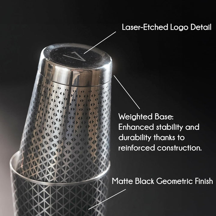 Kidia Boston Professional Shaker für Barkeeper Cocktail Shaker Bartender Kit Barkeeper Set aus Edels