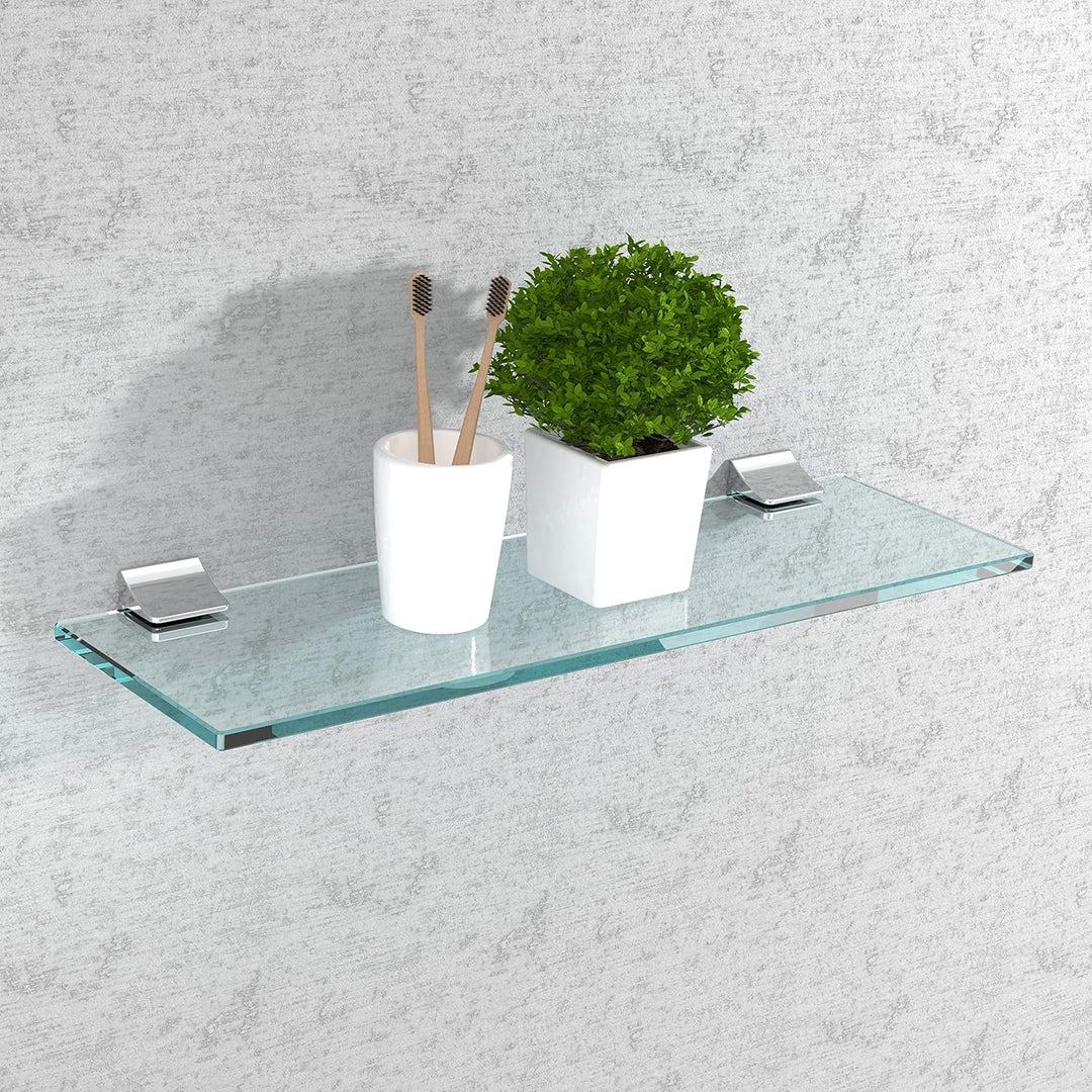 bijon Glasregal Glasablage Wandregal Glas Bad-Regal Glas Badezimmer Regal Badablage Ablageregal - 8m