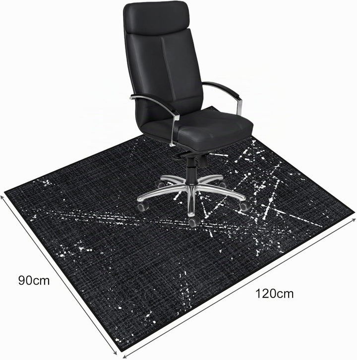 Bodenschutzmatte Bürostuhl 90X120 cm - Luxuriöse Bedruckter Stoff Bürostuhl Unterlage für Parkett un