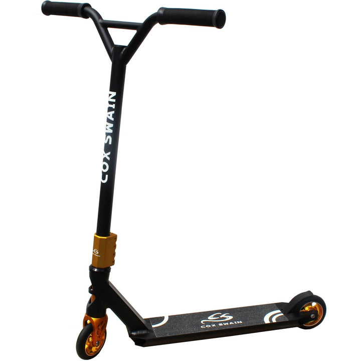 Cox Swain Stunt Scooter X-385, SCS-Kompression, CNC Fork, 100mm PU/Alu Rollen, ABEC 9, Kinder + Erwa
