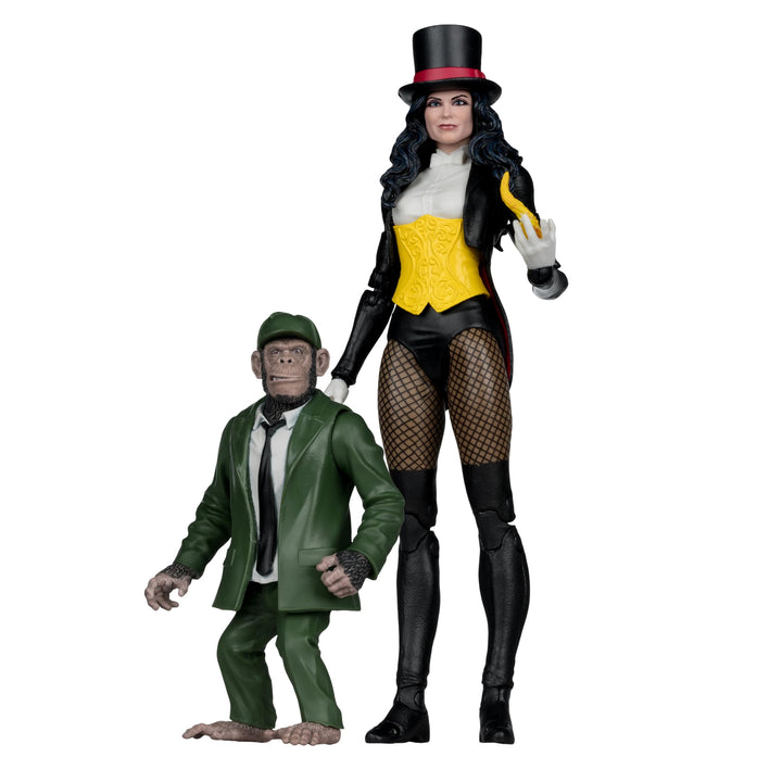 McFarlane DC Multiverse Zatanna (DC Classic) 17,8 cm Actionfigur mit Detective Chimp Collector Editi
