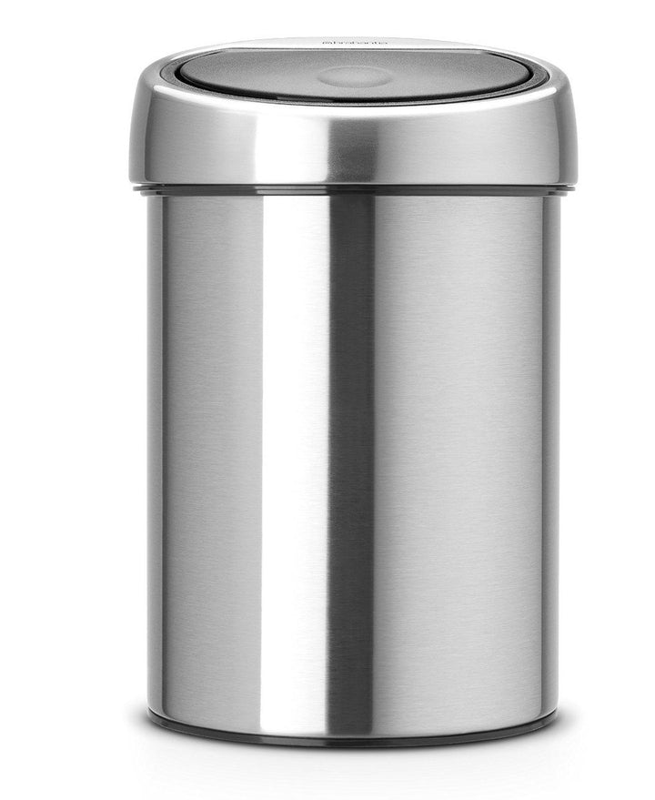 Brabantia Touch Bin 3L mit Kunststoffeinsatz - Matt Steel 3 Liter Matt Steel, 3 Liter Matt Steel