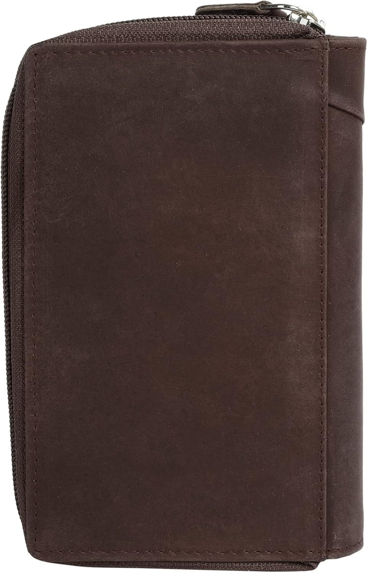 bruno banani Geldbörse Echt Leder Damen | Portemonnaie aus Rindleder, Brieftasche für Herren, Geldbe
