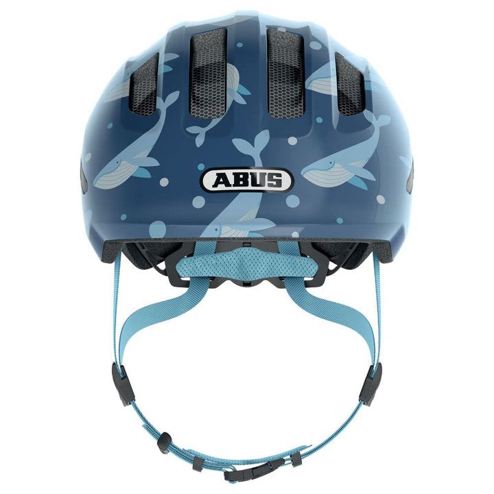 ABUS Kinderhelm Smiley 3.0 - Fahrradhelm mit tiefer Passform, kindergerechten Designs & Platz für ei