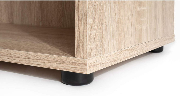 möbelando Regal Büroregal Standregal Beistellregal Holzregal Bücherregal Trio 3" Sonoma/Eiche Sonoma