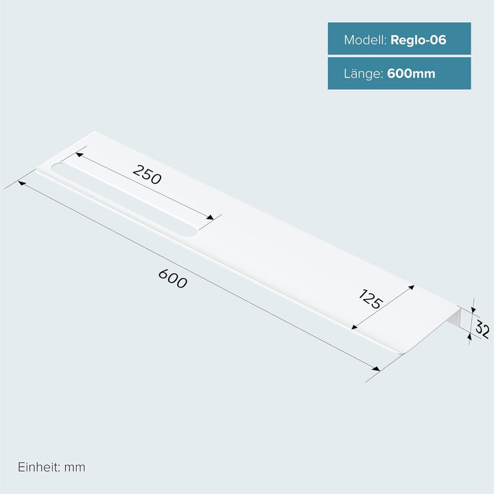 doporro Duschablage ohne Bohren 60 cm, Duschregal selbstklebend aus Aluminium, Wandregal/Badregal mi