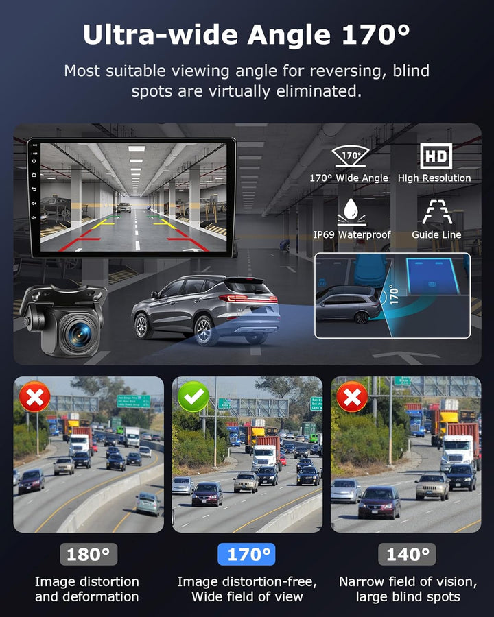 Echtes AHD 1080P Rückfahrkamera Verstellbar OEM-Halterung rückfahrkamera Auto Super Nachtsicht 170°