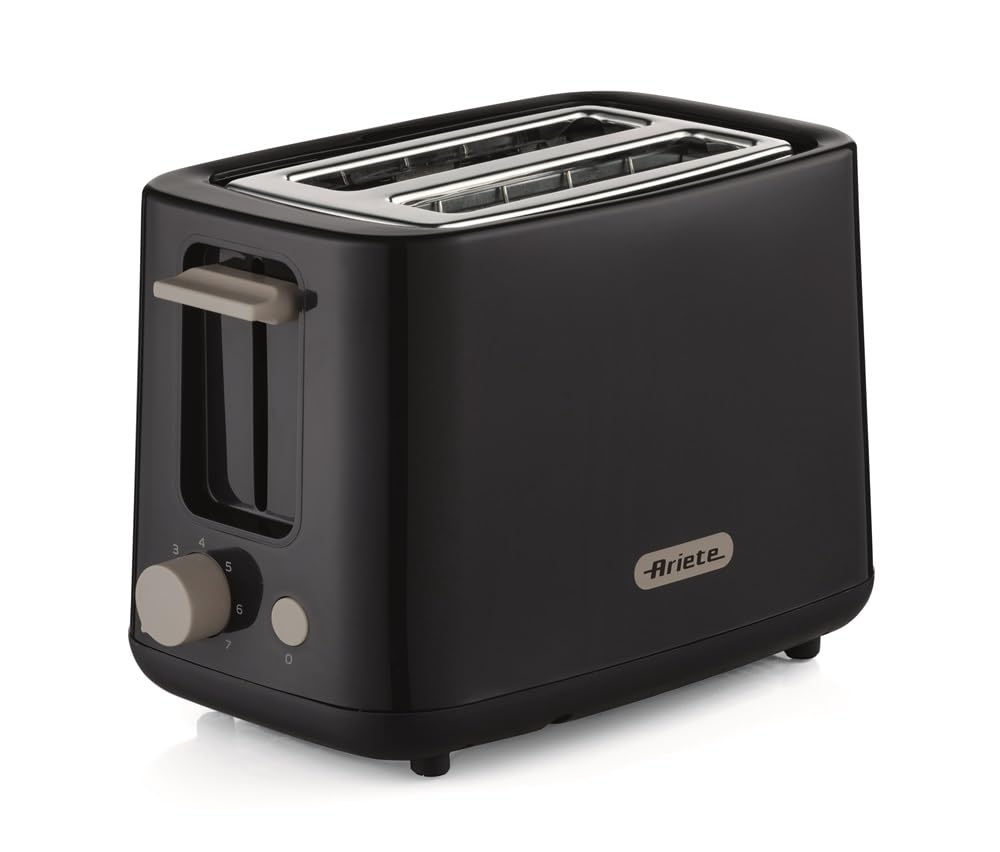 Toaster 750W 7 Liv Zangen Edelstahl - Schwarz