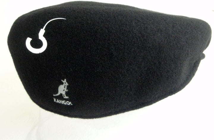 Graue Flatcap 504 von Kangol der Young Fashion Line aus 100% reiner Schurwolle Schwarz XL