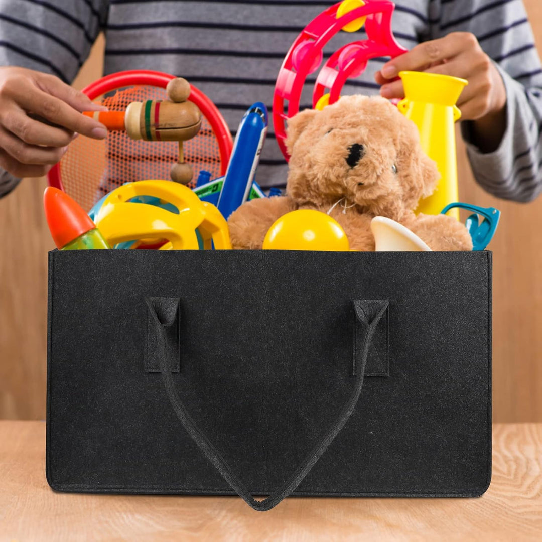 EFUTURETIME 2 Stück Filztaschen, 61*32*32cm, Filztasche Shopper Gross mit Henkel, Tasche aus Filz Fa