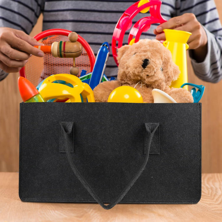 EFUTURETIME 2 Stück Filztaschen, 61*32*32cm, Filztasche Shopper Gross mit Henkel, Tasche aus Filz Fa