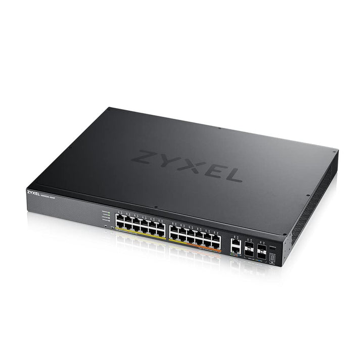 Zyxel 24-Port GbE L3 Access PoE+ Switch with 6 10G Uplink (400 W) (XGS2220-30HP)