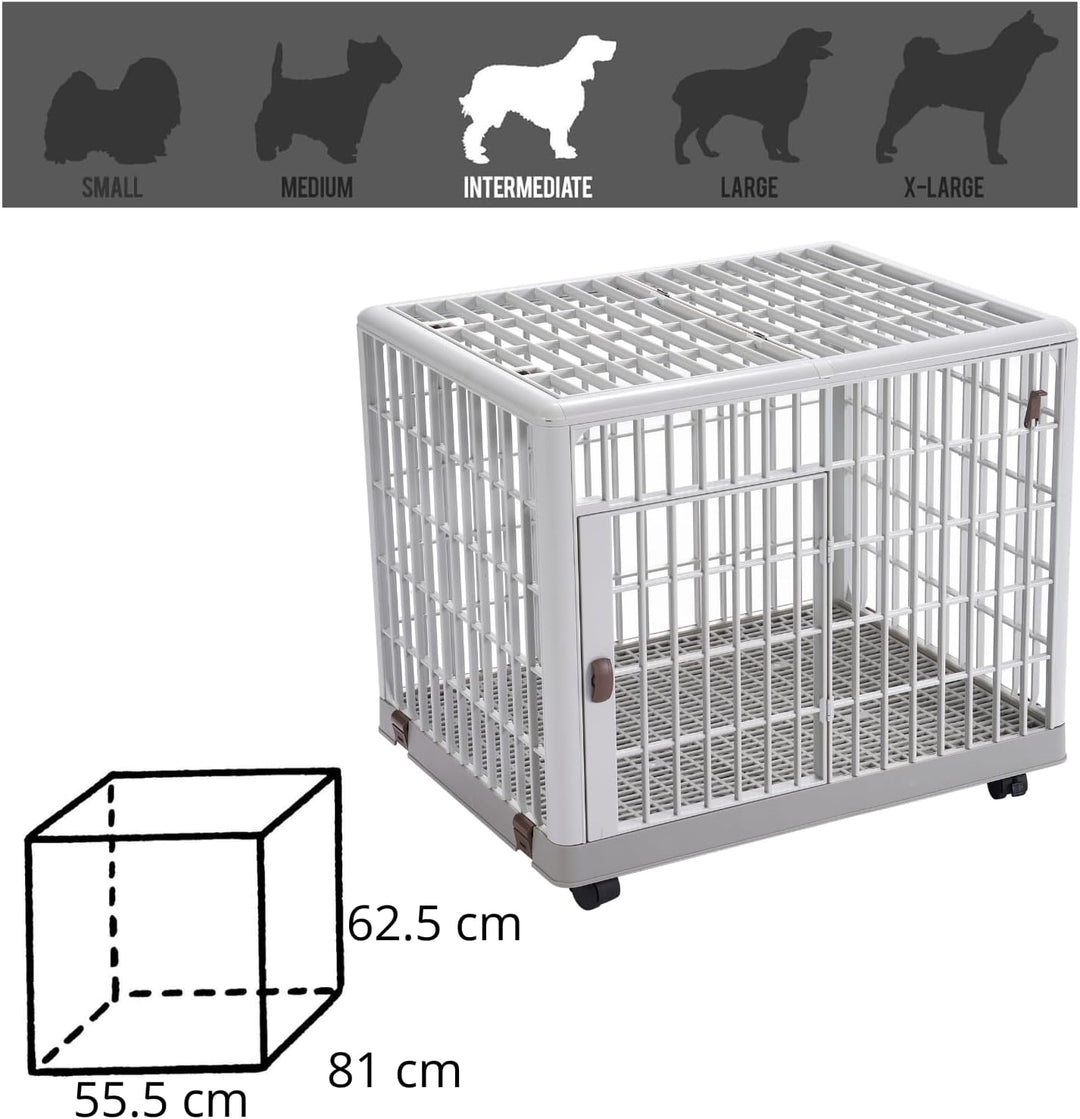 Lanco – Premium-Haustierkäfig für Hunde und Katzen. Kunststoff: widerstandsfähig und waschbar ohne K