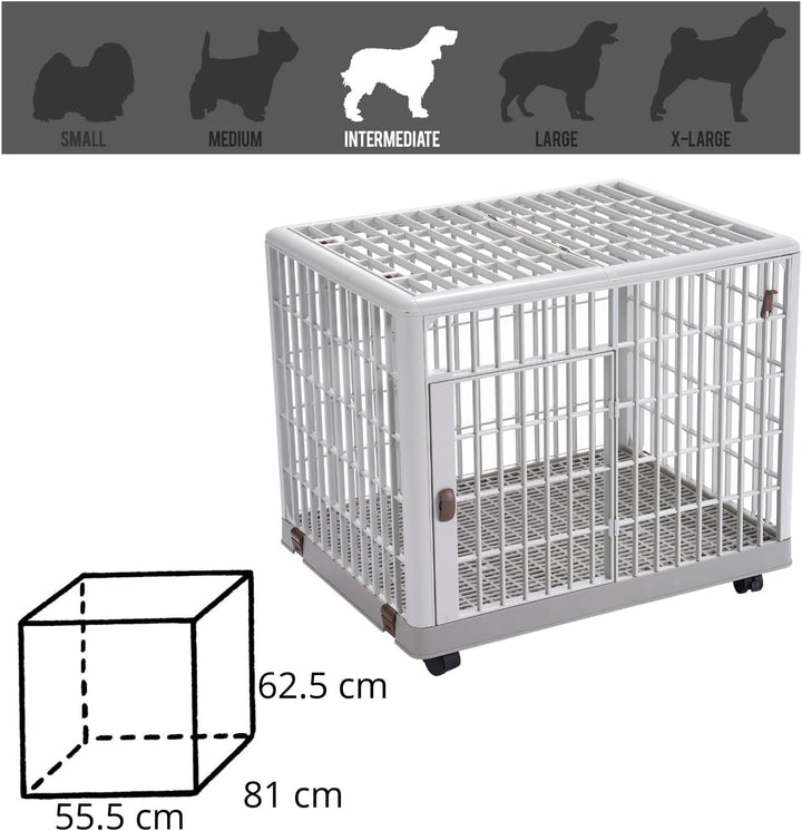 Lanco – Premium-Haustierkäfig für Hunde und Katzen. Kunststoff: widerstandsfähig und waschbar ohne K