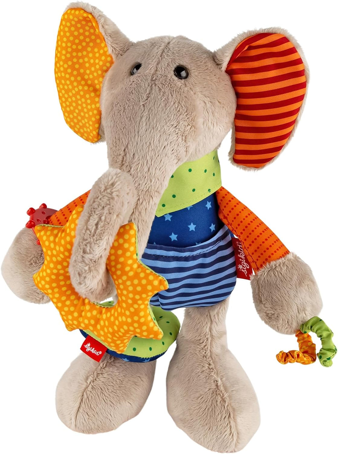 SIGIKID 40863 Aktiv-Elefant Baby Activity PlayQ Mädchen und Jungen Babyspielzeug empfohlen ab 3 Mona