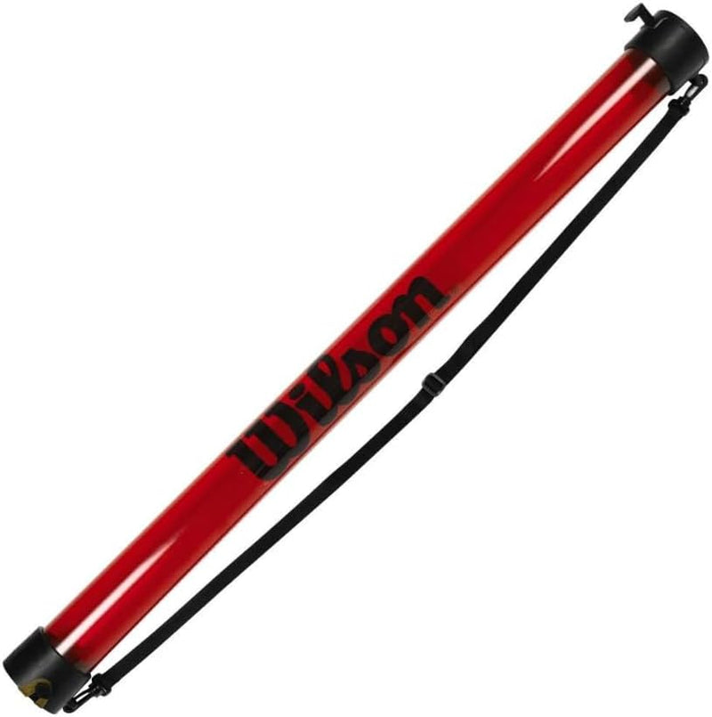 Wilson Ballsammelrohr, Ball Pick Up Tube, für bis zu 18 Tennisbälle, rot, WRZ323800