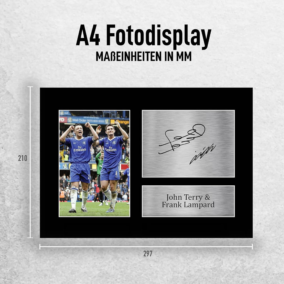 HWC Trading A4 John Terry &amp; Frank Lampard Geschenke Gedruckt, Signiert Autogramm Bild, Für Fussball-