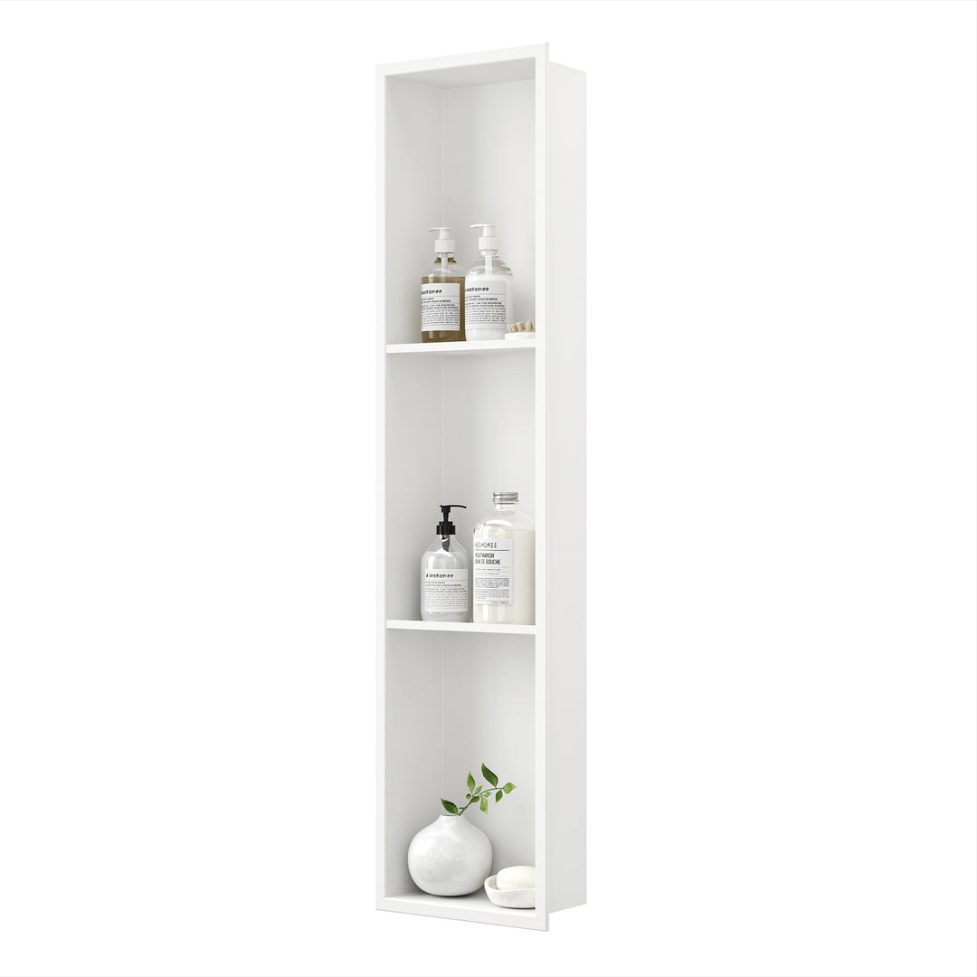 Neodrain Wandnische Dusche Edelstahl Dreifach-Duschnische Wandnische Lagerung für Badezimmer 90x20 c