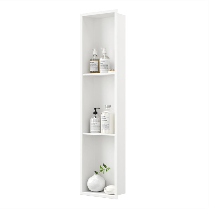 Neodrain Wandnische Dusche Edelstahl Dreifach-Duschnische Wandnische Lagerung für Badezimmer 90x20 c