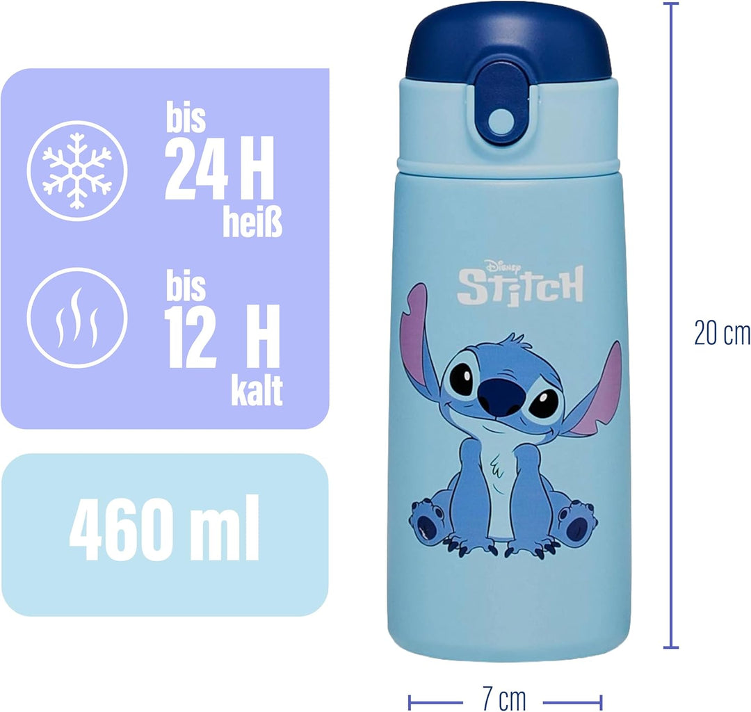 Seven Lilo & Stitch Trinkflasche, Thermosflasche, Wasserflasche, Thermosflasche aus Edelstahl, BPA-f