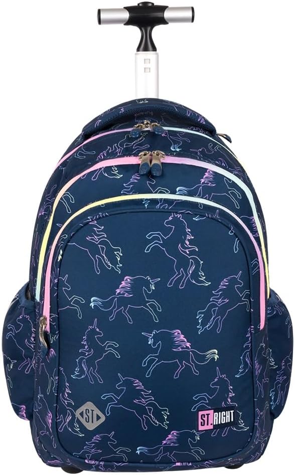 St.Right Sky Unicorn Rucksack Trolley Schule Elementare Medium Mädchen Damen Gross