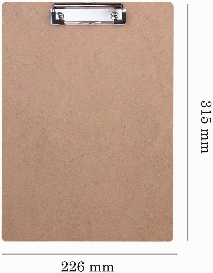 (10 Stück) Klemmbrett A4 Holz, Schreibbrett Pad Halter Clipboard Klemmbretter A4 Zwischenablage Schr