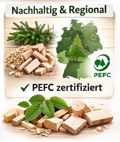 Waldgold Waldboden-Einstreu für Kleintiere 64 L, 4 Säcke – staubarm | Natürliche Holzschnitzel, geru