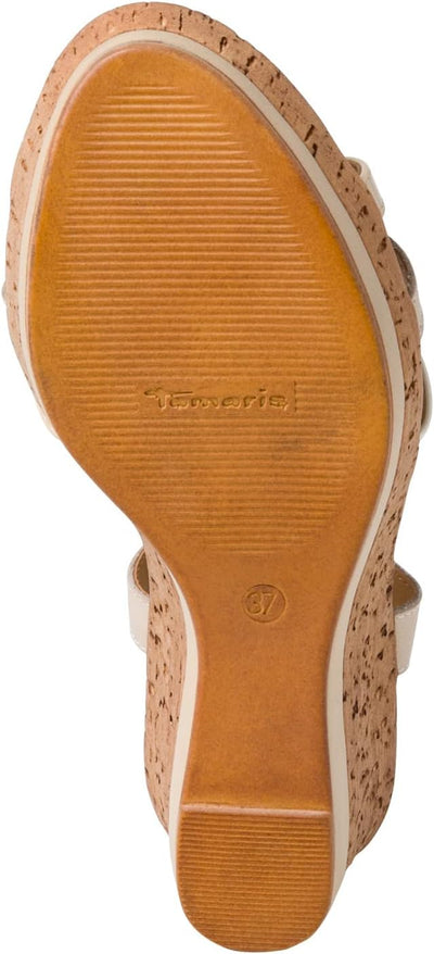 Tamaris Damen Sandalette 1-1-28347-20 39 EU Beige Comb, 39 EU Beige Comb