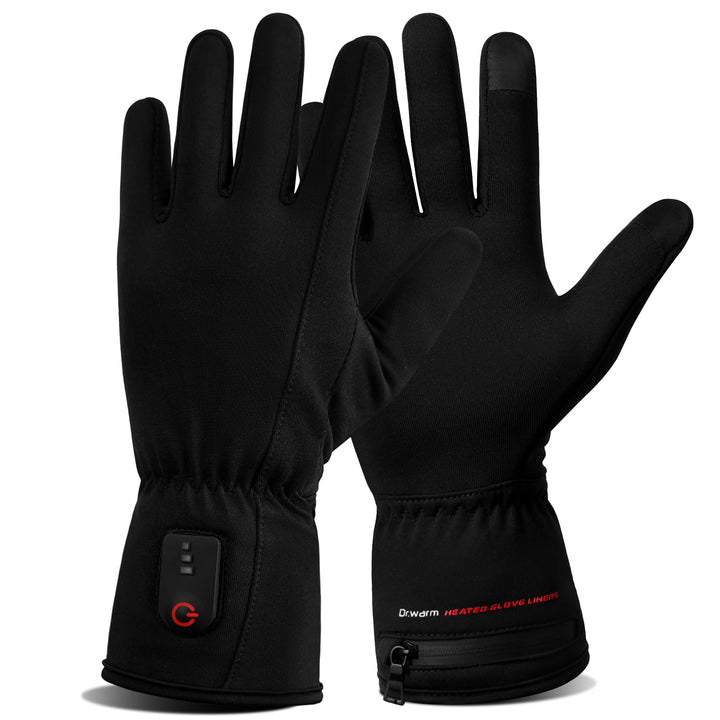 Dr.warm Beheizbare Handschuhe für Herren Damen, Beheizte Winterhandschuhe Dünn Handschuhe mit Heizun