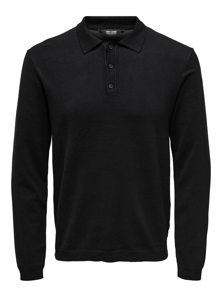 Only & Sons Male Polo ONSWYLER Pullover XL Schwarz, XL Schwarz