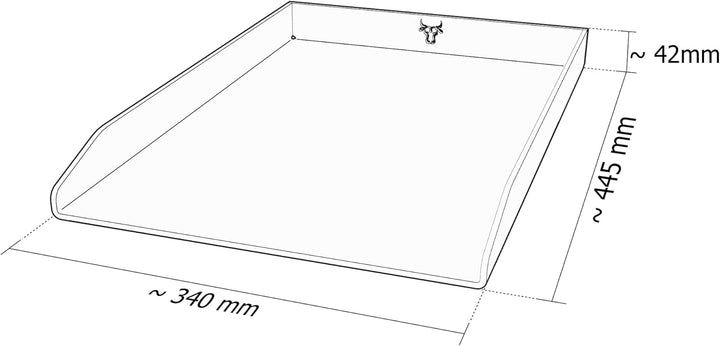 tuning-art EPL-11 Edelstahl Plancha Grillplatte passend für Rösle Videro G4 | Lebensmittelecht | Ros