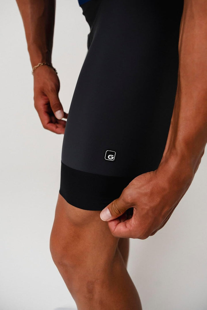 Gonso Herren Radhose SQlab GO M, kurze Fahrradhose mit Sitzpolster, Radlerhose tight fit Sqlab Bib s