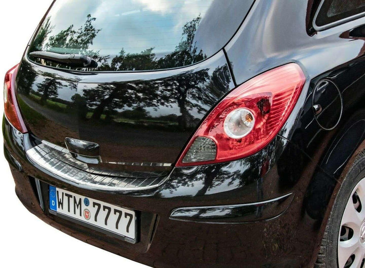 Recambo CT-LKS-1763 LADEKANTENSCHUTZ Edelstahl POLIERT für OPEL Corsa D | 2006-2014 | mit ABKANTUNG,