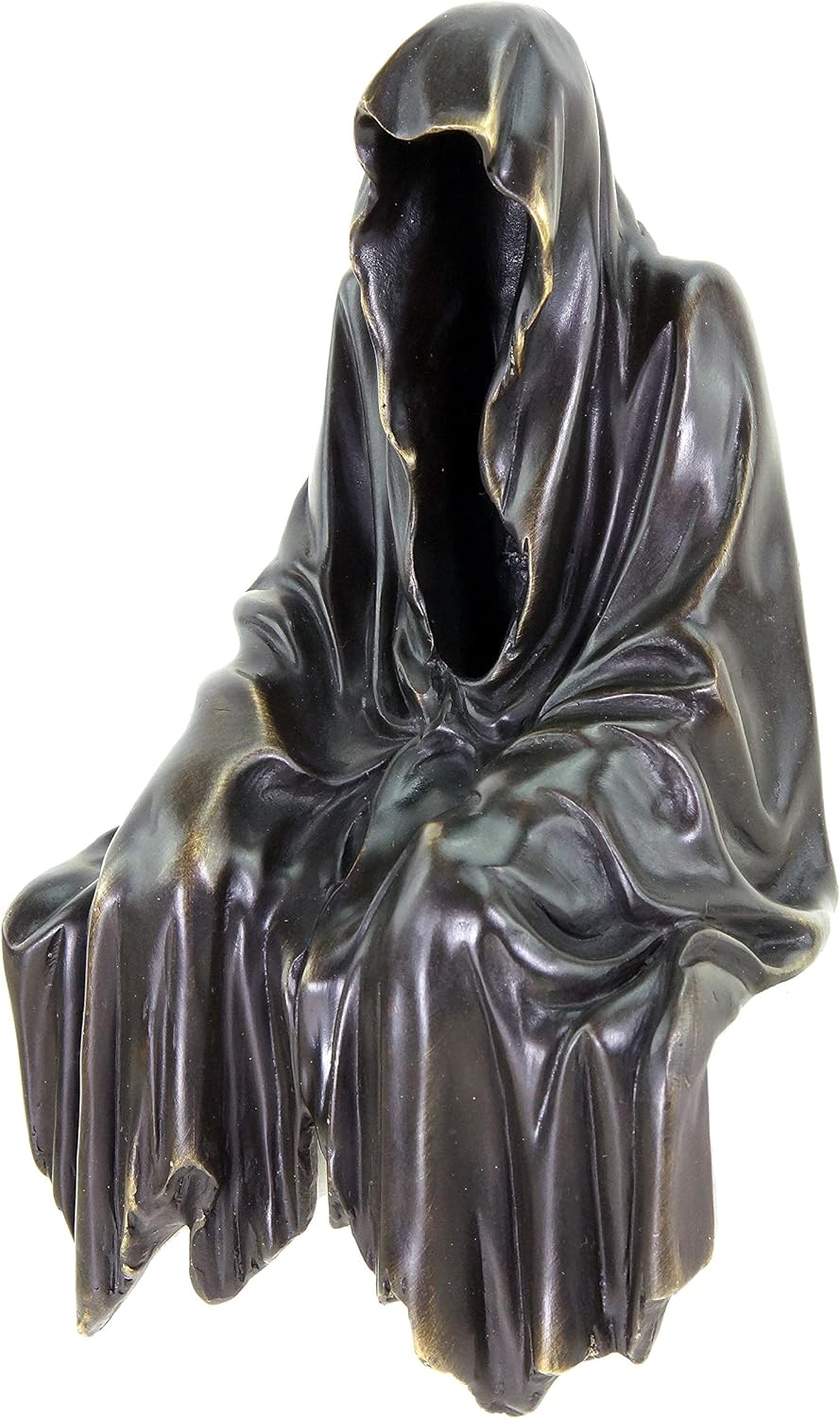 Kunst & Ambiente - Limitierter Kantensitzer - Geist - schwarz - Bronzeskulptur - signiert Martin Kle
