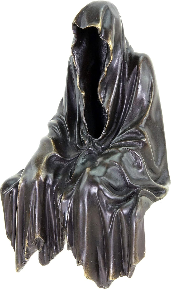 Kunst & Ambiente - Limitierter Kantensitzer - Geist - schwarz - Bronzeskulptur - signiert Martin Kle