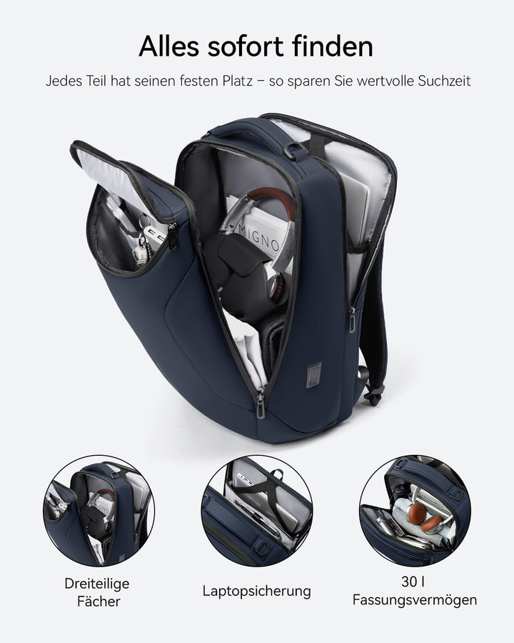 MARK RYDEN Grosse Kapazität Laptop Rucksack mit 17.3 Zoll/15.6 Zoll für Männer Multifunktionsrucksac