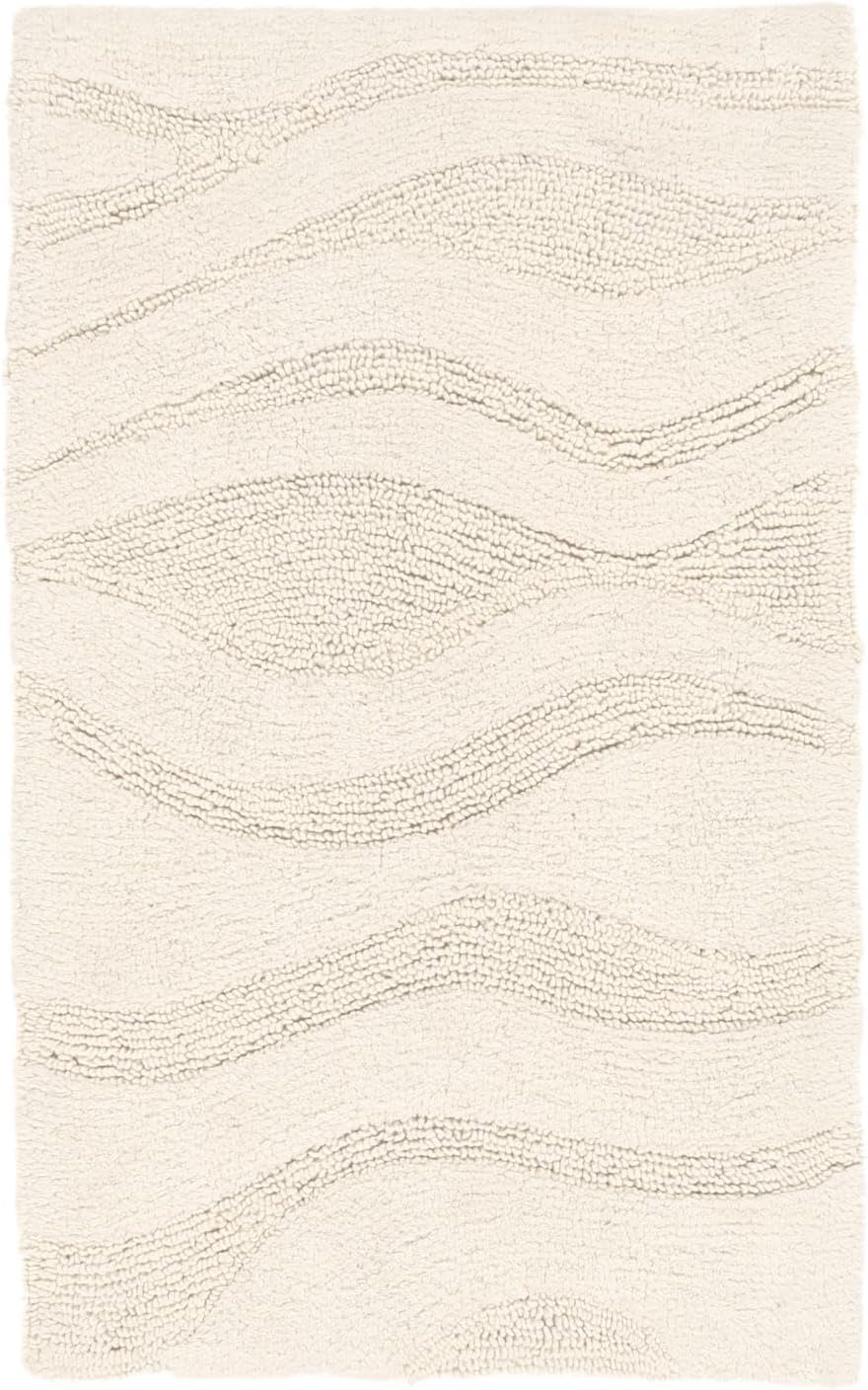 RugVista Badematte Breeze, 80 x 50 cm, Rechteckig, Mittelflor, Anti-Rutsch, Moderner Badteppich, Mas