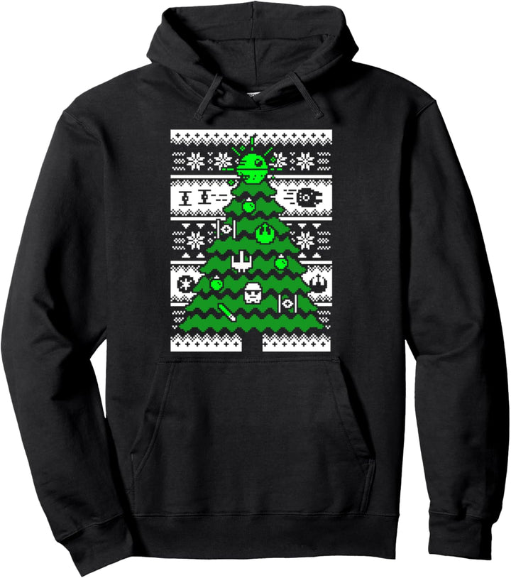 Star Wars Group Shot Christmas Tree Ugly Sweater Pullover Hoodie