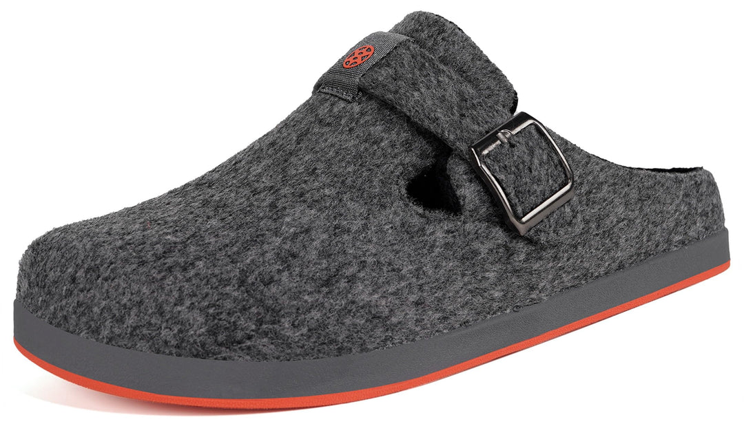 Gaatpot Filzclog Winter Hausschuhe Warme Pantoffeln für Damen Herren,Gr.36-46 36 EU Grau A, 36 EU Gr