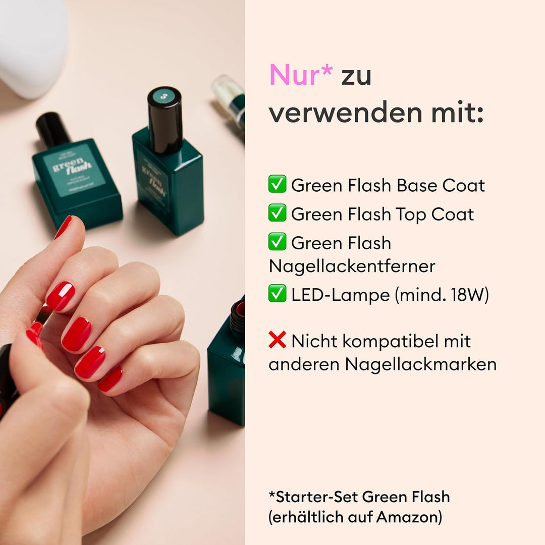Manucurist Green Flash™ Pastellrosa Gel Nagellack Pale Rose - Hema Free UV Lack, 12-Free Lack, Bio-b