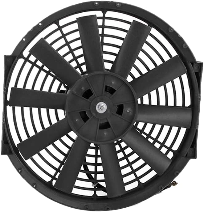 Riloer 12" Auto Elektrischer Kühler Push-Pull Zwischenlüfter, Universal Slim Elektrischer Lüfter für