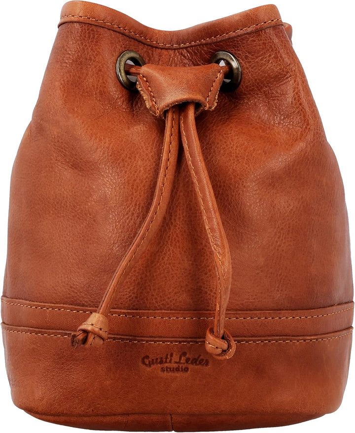 Gusti Leder Gürteltasche Aouli - Leckerlibeutel Leckerlitasche Hundezubehör Braun Leder