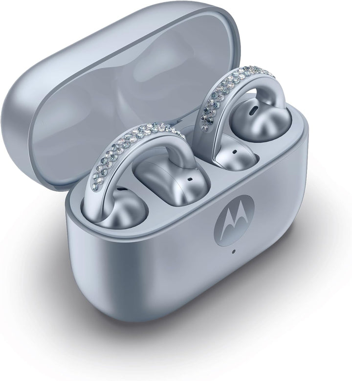 Motorola Moto Buds Loop Feat. Sound by Bose (Open-Ear-Earbuds, BT 5.4, kristallklarer Sound, Geräusc