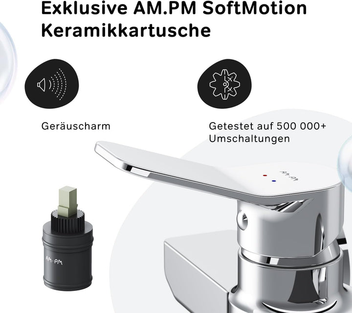 AM.PM X-Joy FXA20000 Duscharmatur mit Einhebelmischer, Mischbatterie Dusche, Einhand-Brausebatterie,
