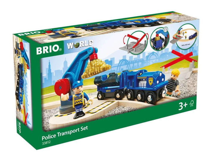 BRIO Bahn 33812 - Polizei Goldtransport-Set